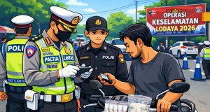 Nggak Pakai Helm, Pulangnya Malah Ikut Satresnarkoba Gambar ilustrasi, Razia Lalu Lintas Berujung Pengungkapan Sabu. (Bulmernews.id)